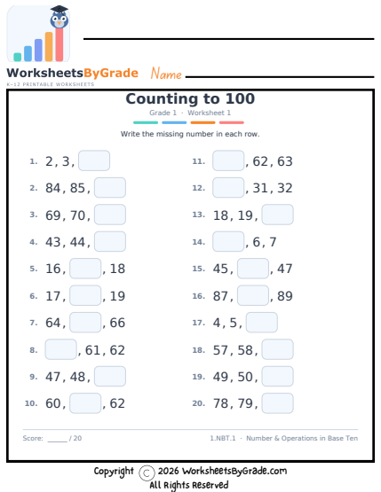 Counting to 100 preview