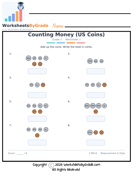 Counting Money (US Coins) preview
